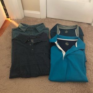 4 polo shirts